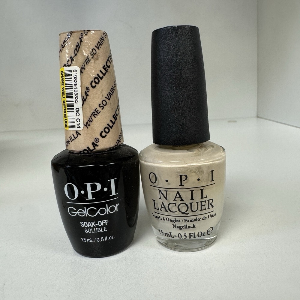 OPI GELCOLOR + Duo MATCHING GEL POLISH YOU'RE SO VAIN-ILLA (GC C14 / NL C14)